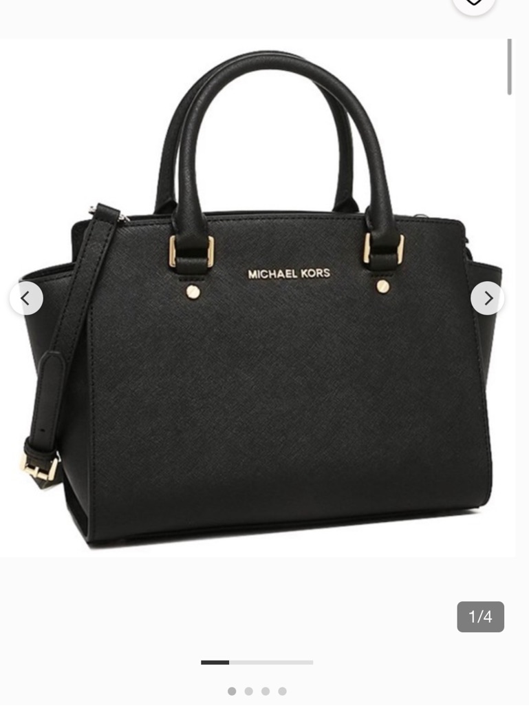 Michael Kors Selma Saffiano Leather Satchel - Black